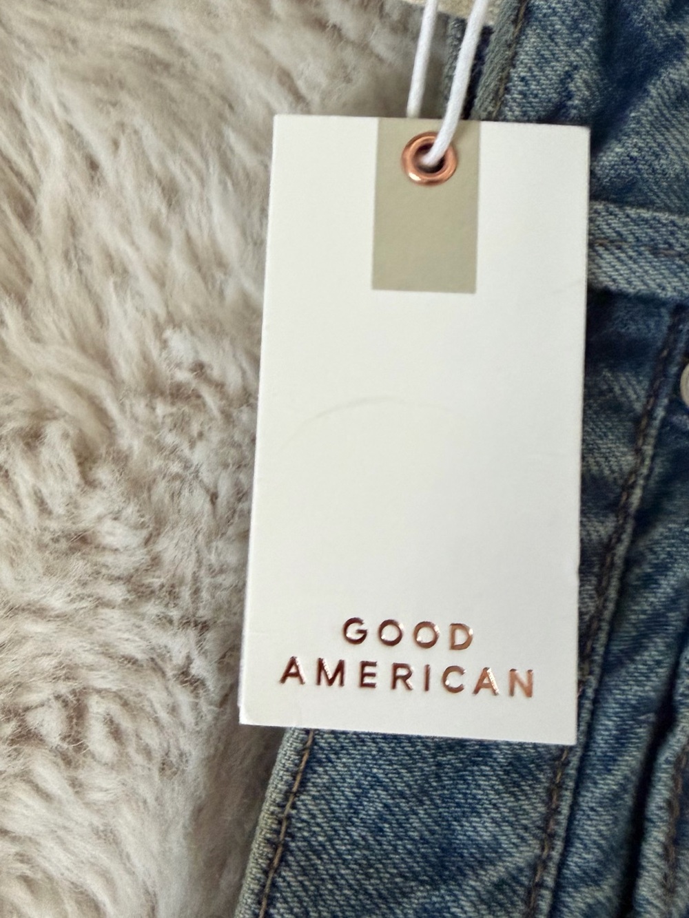 Good American Washed Blue Wide Leg Jeans - Picture 7 of 10